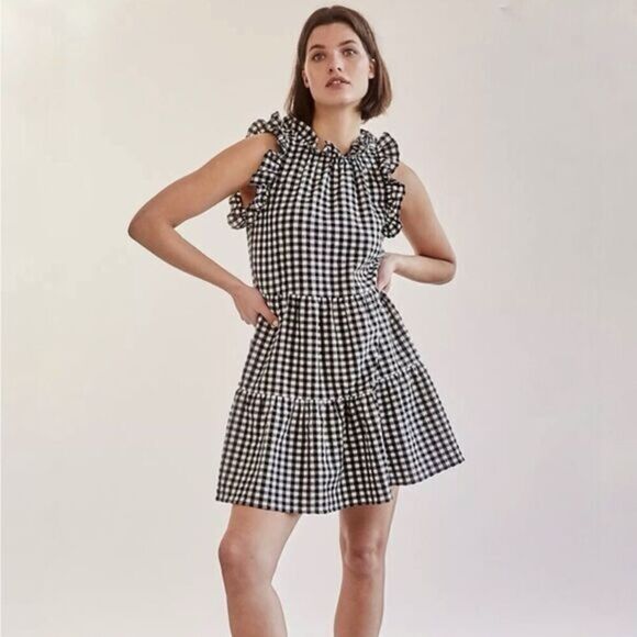 Anthropologie Maeve Lida Ruffled Mini Dress - Picture 1 of 7